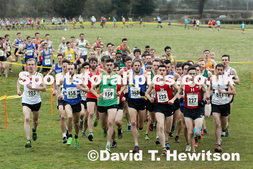 Senior mens Northern Cross Country Champs., Camp Hill Estate, Kirklington.  Photo: David T. Hewitson/Sports for All Pics